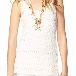 Lilly Pulitzer resort white "Diana" sweater tank